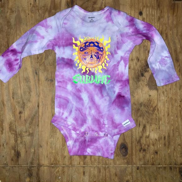 12 month Baby Infant Tie Dyed Sublime Sun Onesie - Picture 5 of 5